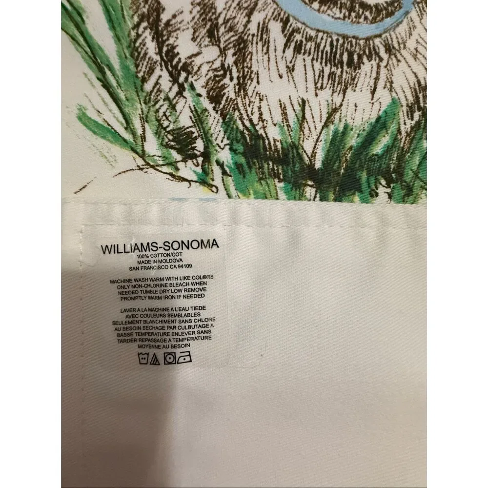 Williams Sonoma Easter Bunny Rabbit Placemat X 4 New 100% Cotton